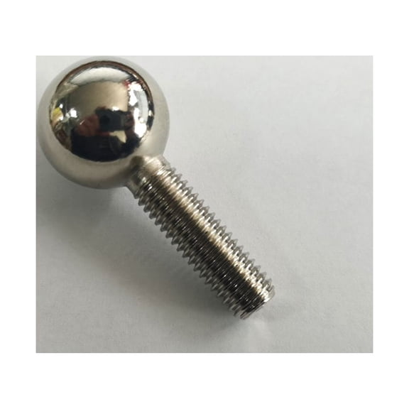 NICERIO Lightweight Plated Silver Spherical Ball Screw Carbon Steel with Rust Resistant Nickel Plating