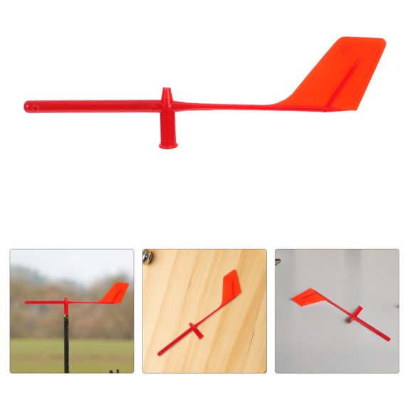 NICERIO Lightweight Red Plastic Wind Direction Tail for Outdoor Boat Use with High Strength Weatherproof Material