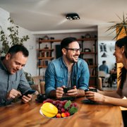 NICERIO Modern Round Metal Serving Tray for Home Multifunctional Decorative Table Tray