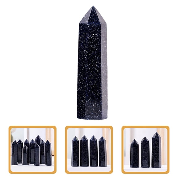 NICERIO Natural Crystal Column Hexagonal Pillar Ornament for Home Decoration