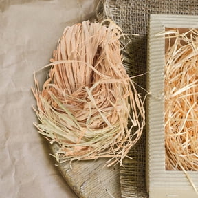 NICERIO Beige Raffia Craft Ribbon Natural Palm Fiber for Bouquet Decor and Seasonal Use