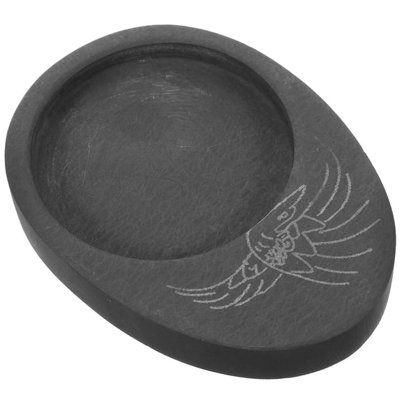NICERIO Painting Inkslab Ink Stone in Black with Retro Color and Practical Use for Drawing and Writing