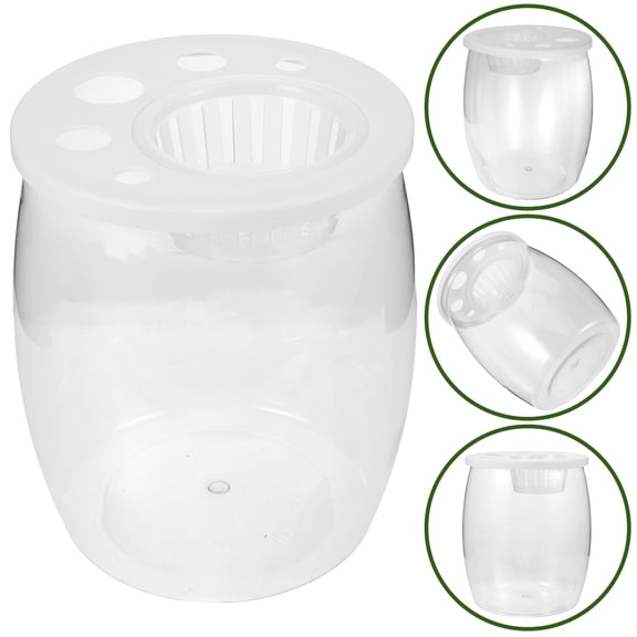 NICERIO Plastic Fish Breeding Box Clear Aquarium Holder for Small Fish Turtles and Reptiles
