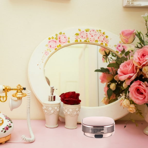 NICERIO Plastic Powder Container with Puff for Loose Powder and Foundation Storage