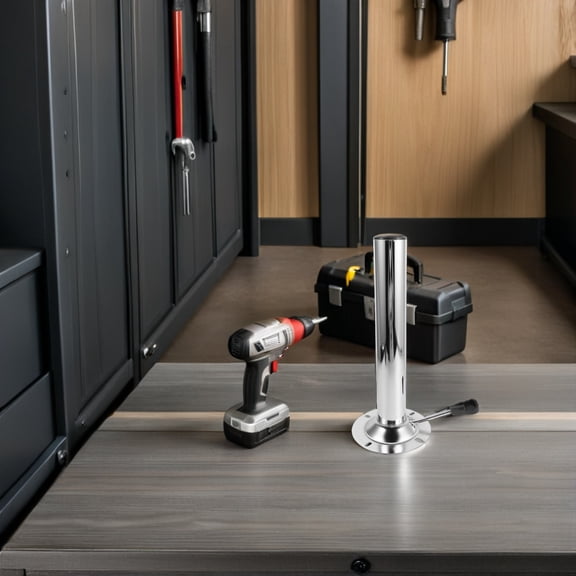 NICERIO Plated Silver Gas Lift Cylinder for Bar Stool Replacement with Adjustable Height and Swivel Mechanism