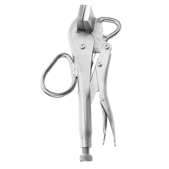 NICERIO Adjustable Locking Auto Body Frame Clamp Steel Sheet Metal Grip Tool Plated Silver