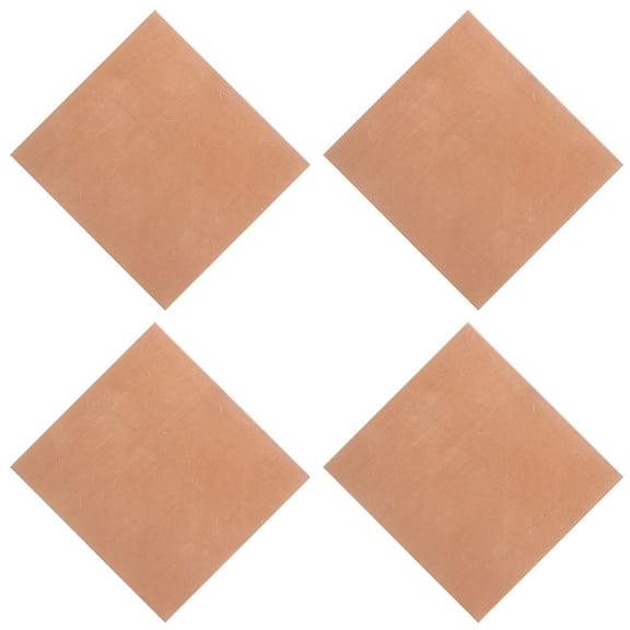 NICERIO Khaki Copper Plate for DIY Projects Sturdy Copper Sheet Metal for Crafting and Jewelry