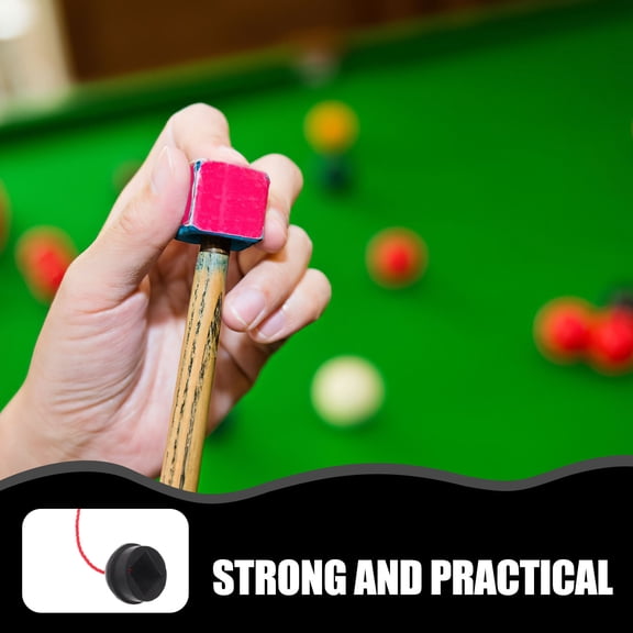 NICERIO Professional Snooker Chalk Holder Black Rubber Portable Cue Chalk Protection Tool