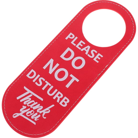 NICERIO Red Door Sign Hanger for Home Use Do Not Disturb Door Hanging Sign with Clear Message