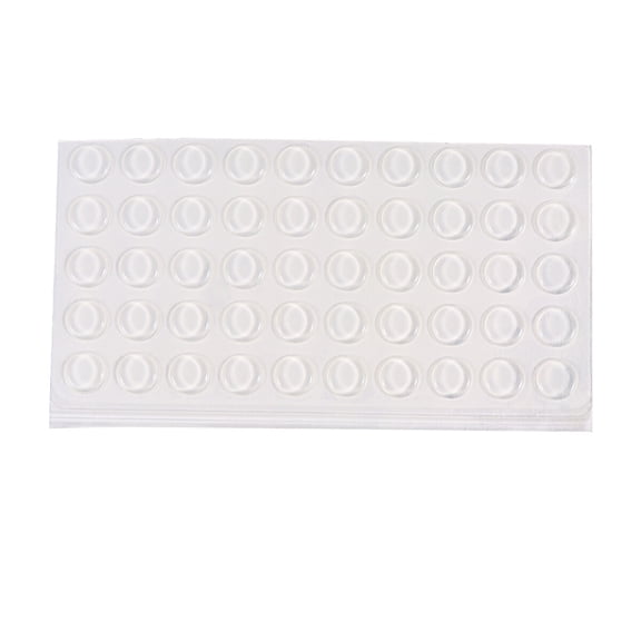 NICERIO Self Adhesive Noise Dampening Rubber Bumper Pads Transparent Cushion for Furniture and Doors