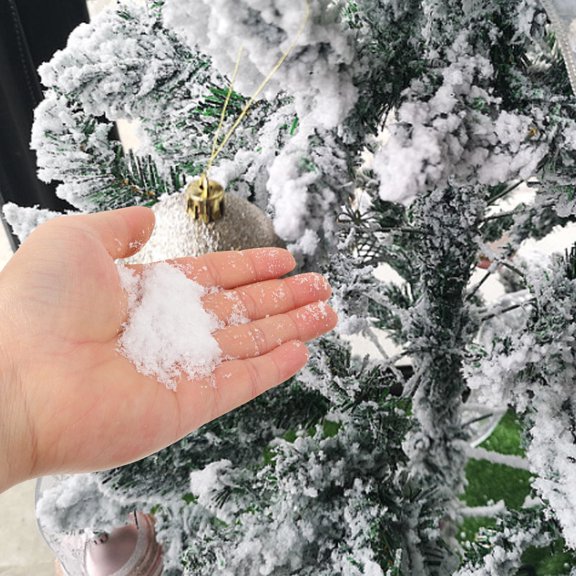NICERIO Simulation Snow Powder Artificial Fake Snow Decor for Christmas Party and Home Decoration
