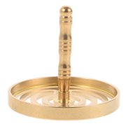 NICERIO Brass Incense Press Tool for DIY Incense Making with Anti Skid Handle in Golden