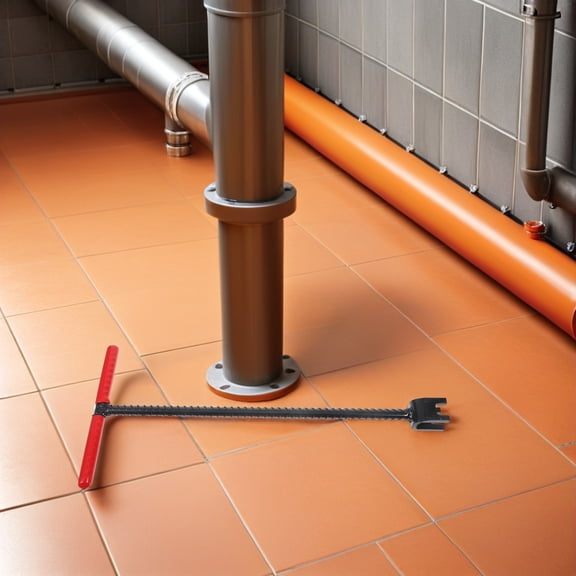 NICERIO T-Handle Water Shut Off Valve Tool with Extension for Deep Slots Featuring Wear Resistant Stainless Steel