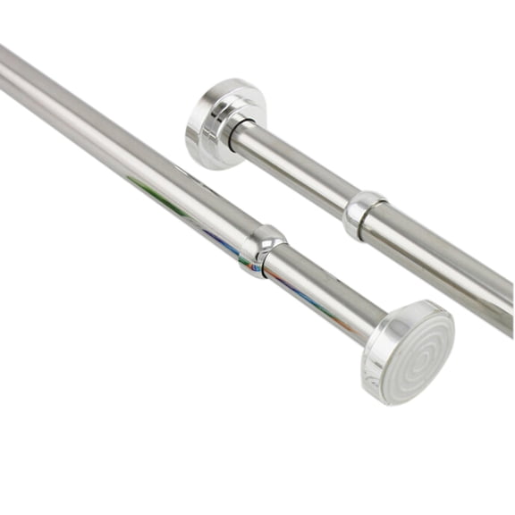 NICERIO Telescopic Tension Curtain Rod Stainless Steel Extendable Rail Bar for Home Clothes and Curtains
