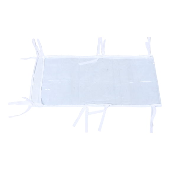 NICERIO Transparent Canopy Rain Gutter for Pop Up Tent with Straps Waterproof Tent Drainage Accessory