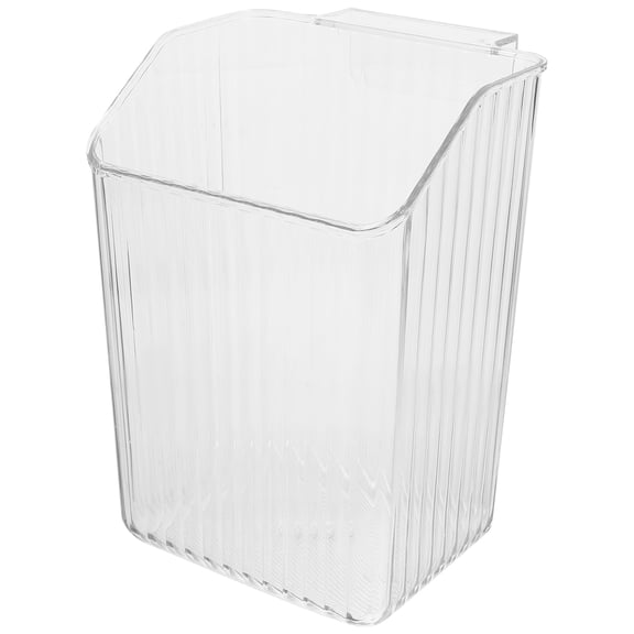 NICERIO Transparent Food Waste Bin Cylindrical PET Design for Home Organization 1Pcs