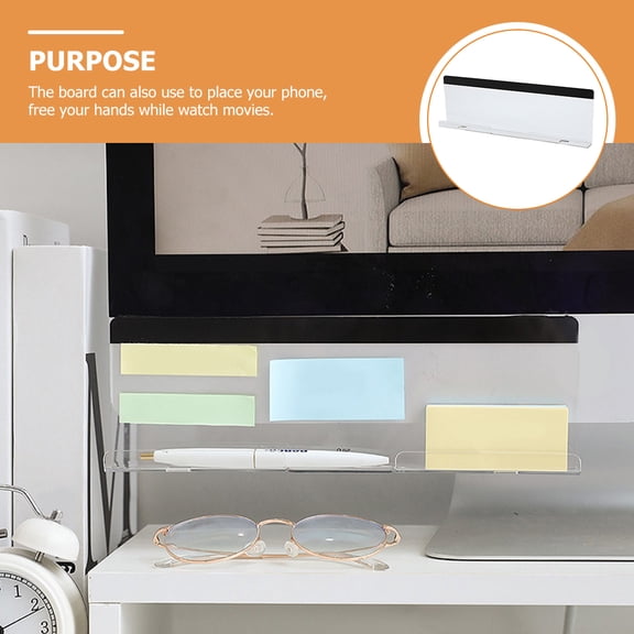 NICERIO Monitor Bottom Memo Board Transparent Screen Message Reminder for Office and Jewelry