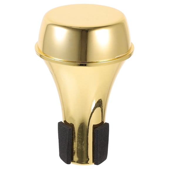 NICERIO Golden Trumpet Practice Mute, Lightweight Compact Design, ABS Plastic Material for Easy