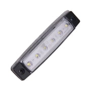 NICERIO Universal White LED Rear Light for Trucks Trailers 12V Car Tail Brake Lamp Lighting