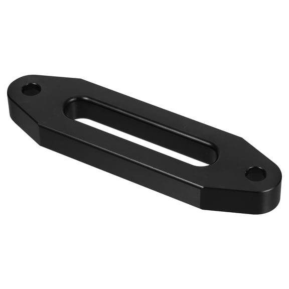 NICERIO Vehicle Winch Aluminum Fairlead Roller Guide Accessory with Easy Installation Black