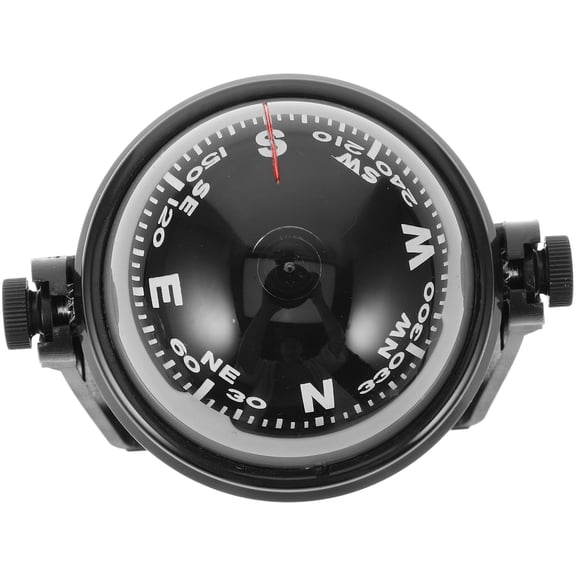 NICERIO Versatile Black Dash Mount Marine Compass for Car and Boat Decorative Navigation Tool