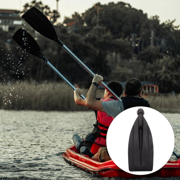 NICERIO Versatile Black Plastic Kayak Paddle for Tubing Portable and Easy to Use