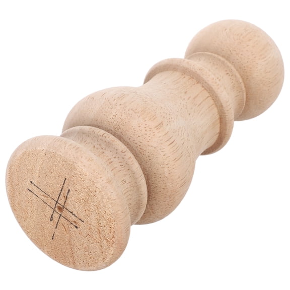 NICERIO Unfinished Wood Staircase Finials for Fence Gate Topper, Beige