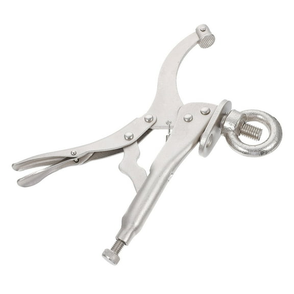 NICERIO 1Pc Drill Fixing Clamp Carbon Steel Drill Press Vice for Woodworking Use