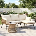 thumbnail image 1 of RADIATA 3PCS Boho Patio Sectional Furniture Wicker Outdoor Sofa Conversation Set, Natural, 1 of 9
