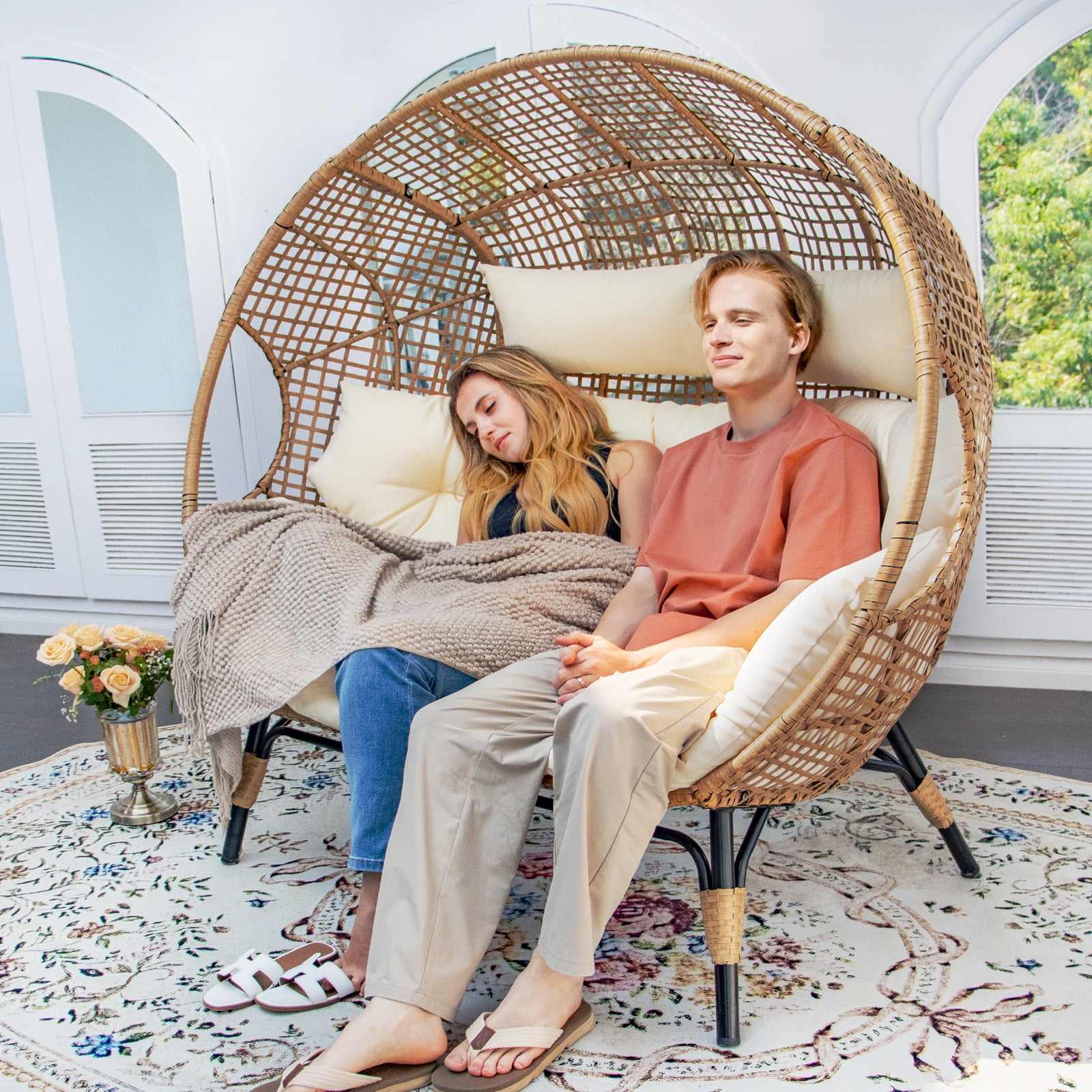 Egg chair loveseat hotsell