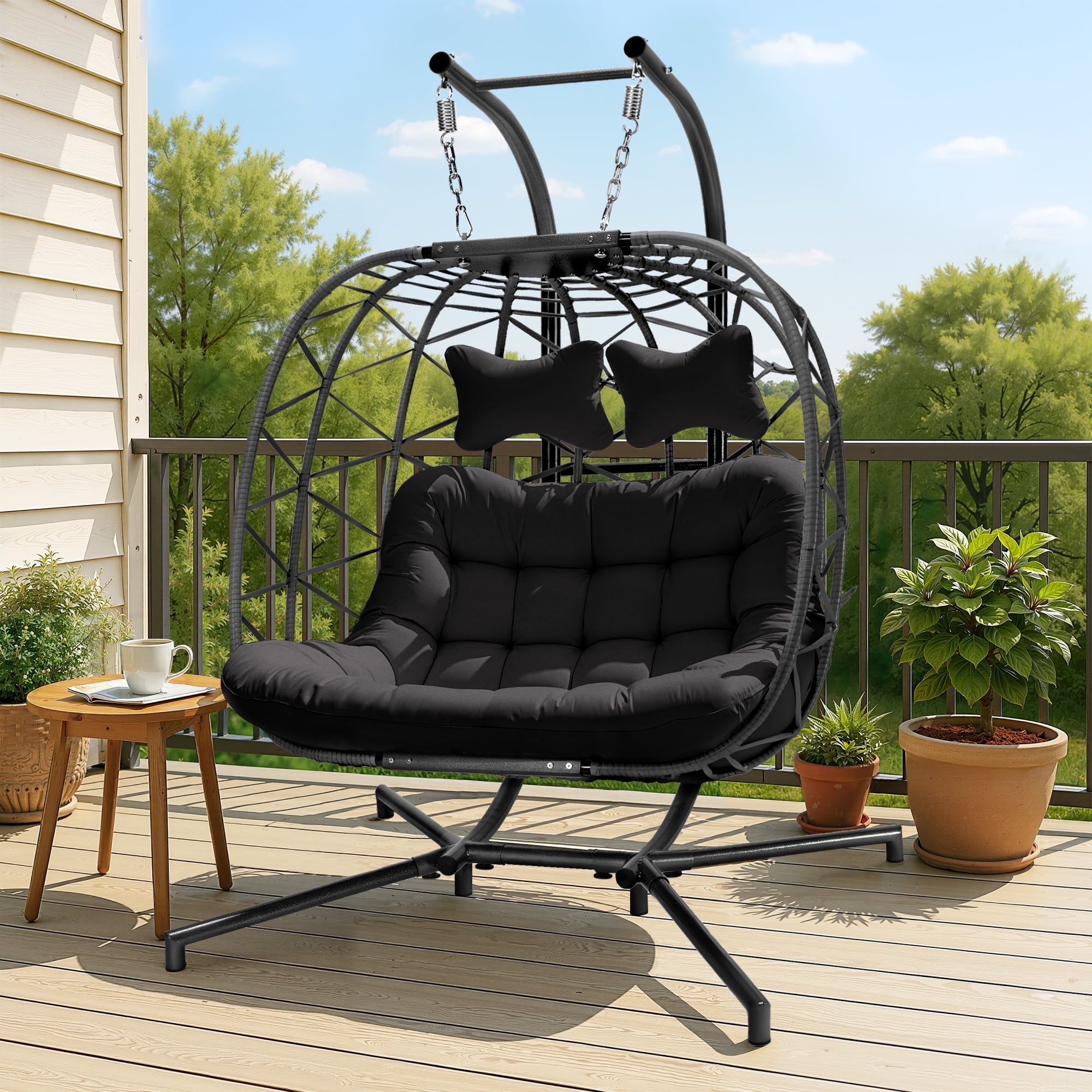 Nice Soul Double Swing Chair NICESOUL Person Boho Hanging Egg