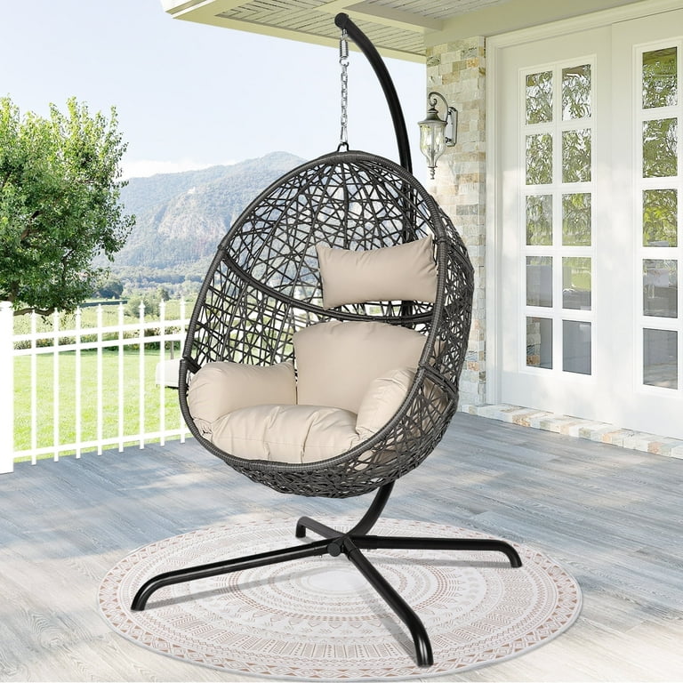 Indoor Hanging Egg Chair Best Hanging Chairs For Bedroom NICESOUL
