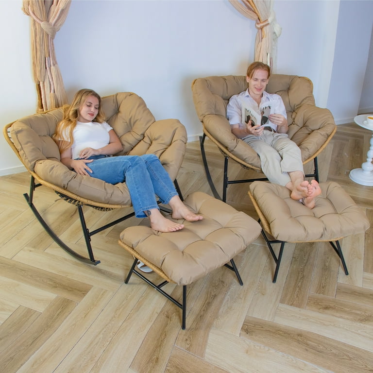 Wicker rocking chair indoor hotsell