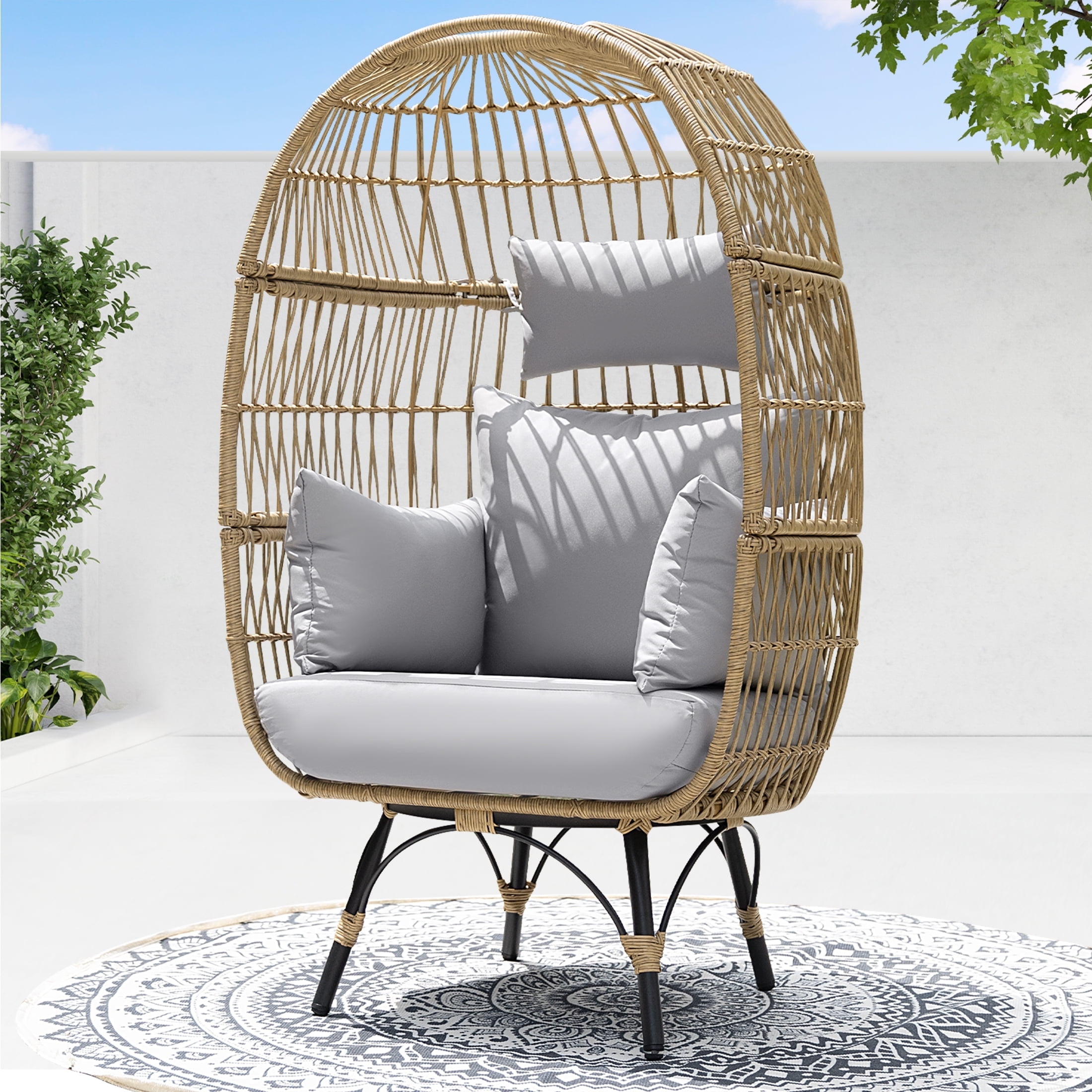 Patio Wicker Egg Egg Chair Walmart Outdoor Chairs Sale YITAHOME