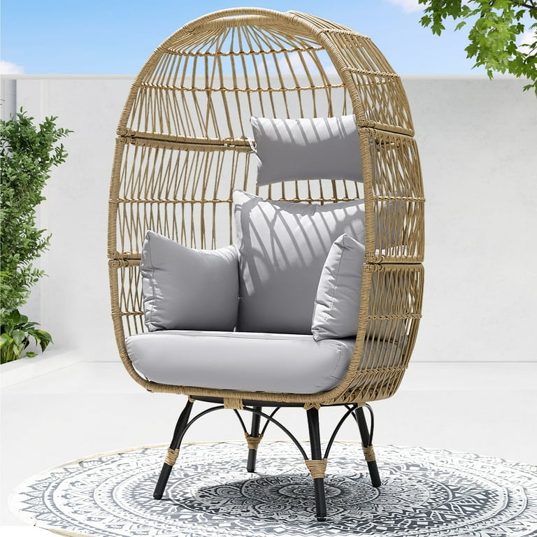 Egg Chair Lawn Lounge Chairs Walmart RADIATA Outdoor Patio Lounge - Main Image