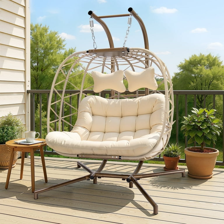 Outdoor Furniture Double Seater Hanging Egg Chair NICESOUL Indoor