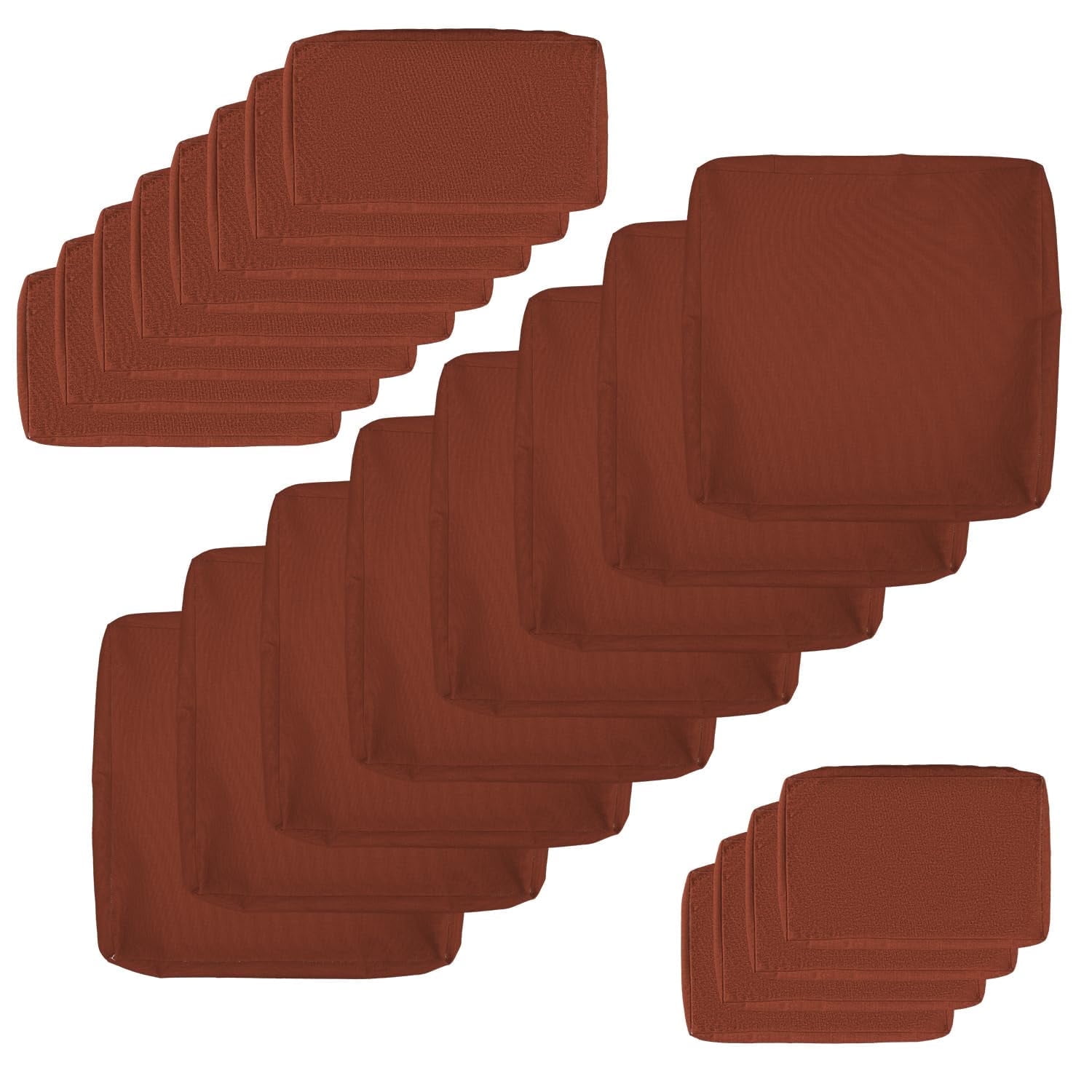 NICESOUL Red Replacement Patio Cushion Covers 27 x 27 Outdoor Cushion