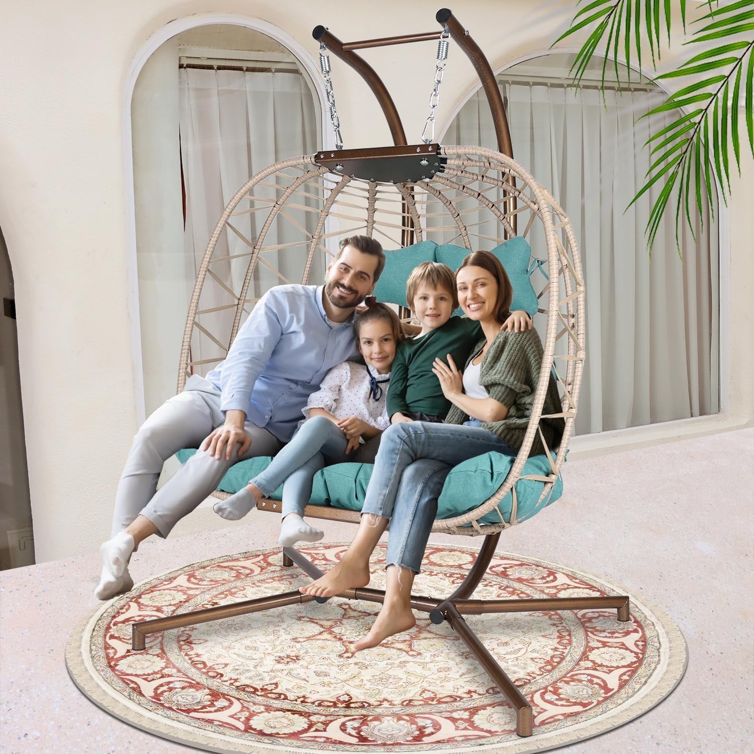 Flowerhouse textilene hanging pumpkin chair hot sale