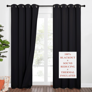 NICETOWN Blackout Curtains - Thermal Insulated Room Darkening Drapes Single Panel