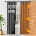 thumbnail image 1 of NICETOWN 100% Blackout Curtains 84 inches Long 2 Panels set, Thermal Insulated Noise Reducing Double Layers Blackout Curtains Rod Pocket Energy Saving Drapes for Bedroom Living Room, Grey, 52"x84", 1 of 10