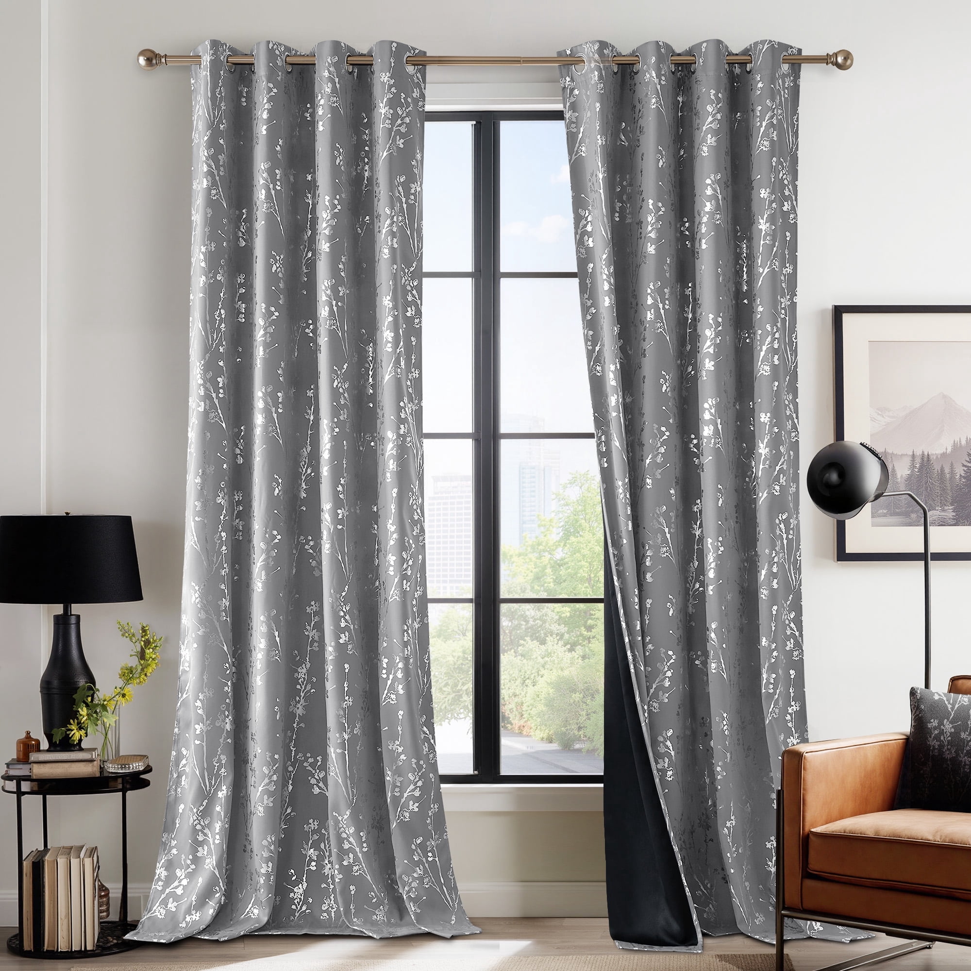 NICETOWN 100% Blackout Curtains for Bedroom, Curtains 63 Inches Long