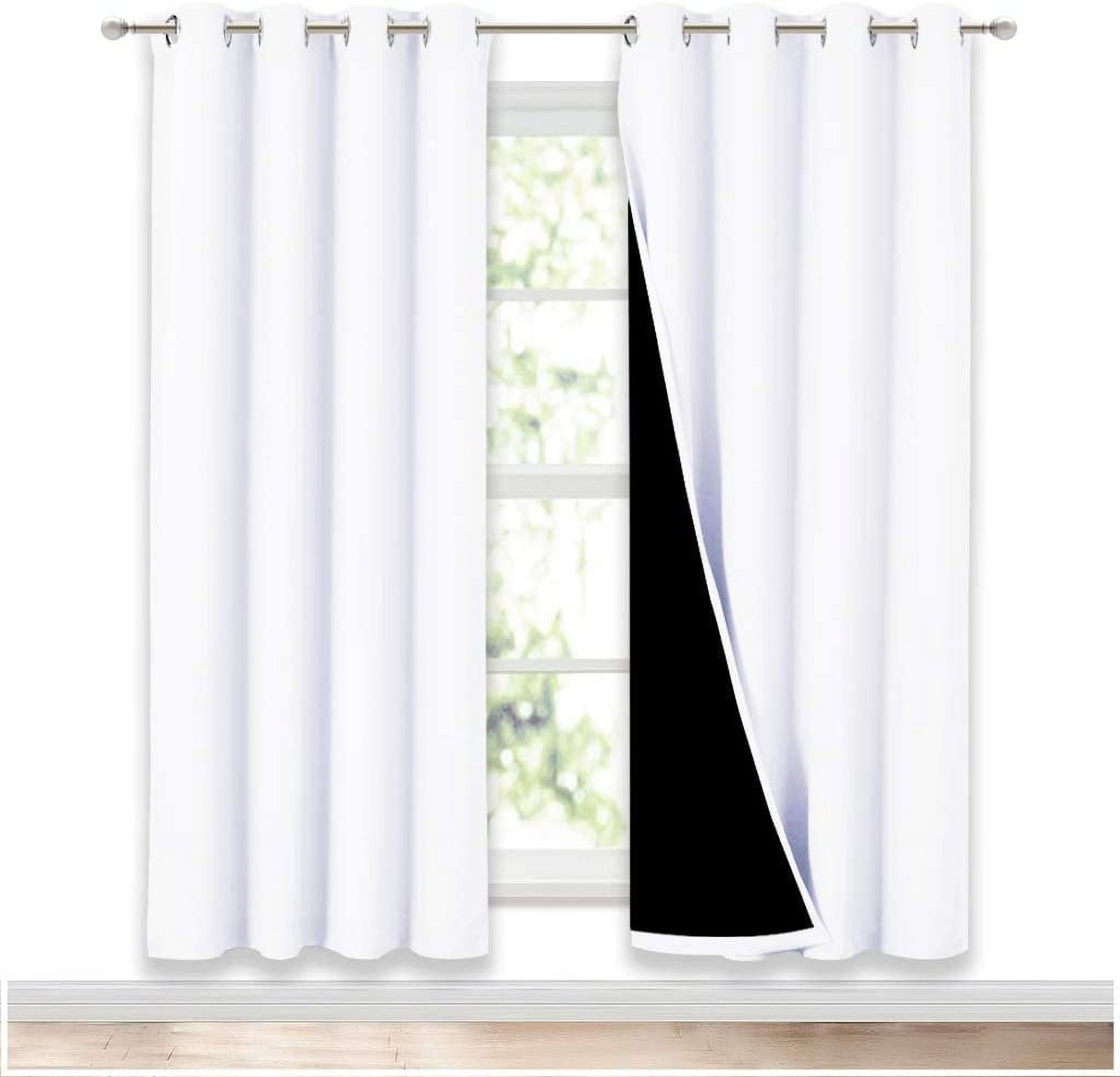NICETOWN 100% Blackout Window Curtain Panels, Full Light Blocking