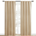 thumbnail image 1 of NICETOWN Biscotti Beige Blackout Curtains Rod Pocket Curtain Panels Light Blocking Curtains for Bedroom 42x84 inch 2 Panels, 1 of 8