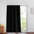 thumbnail image 1 of NICETOWN Black Blackout Curtains for Living Room, Ceiling Track Room Divider Curtain Soundproof Privacy Room Partition for Bedroom Basement Patio Door, 60"x84", 1 Panel, 1 of 9