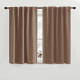 thumbnail image 1 of NICETOWN Black out Curtains for Bedroom, Backtab & Rod Pocket Room Darkening Heat Reducing Curtains, W34 x L48, 2 Panels, Cappuccino, 1 of 7