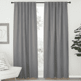 thumbnail image 1 of NICETOWN Blackout Bedroom Curtains Backtab/Rod Pocket Modern Privacy Thermal Window Drapes, W52 x L72, Set of 2, Silver Grey, 1 of 8