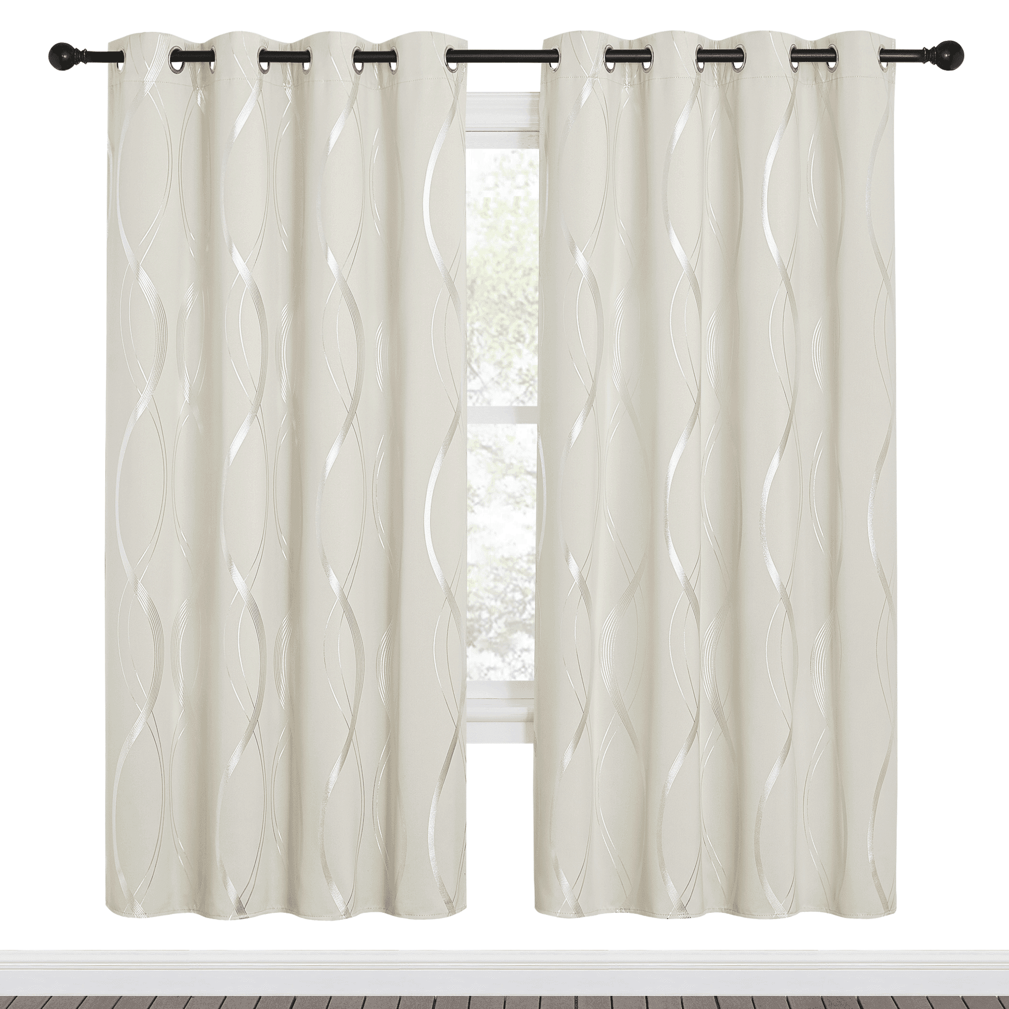 NICETOWN Blackout Curtains for Bedroom 52x72 Inches Energy Saving Room ...