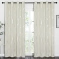 thumbnail image 1 of NICETOWN Blackout Curtains for Bedroom 84 Inches Long Room Darkening Grommet Window Thermal Insulated Curtains for Living Room Printed Patterns Drapes，2 Panels, 1 of 11