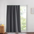 thumbnail image 1 of NICETOWN Blackout Curtains for Bedroom, Room Darkening Privacy Curtain Sliding Track Room Partition Curtain for Doorway Glass Window Sliding Door, Grey, 60"x84", 1 Panel, 1 of 9