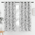thumbnail image 1 of NICETOWN Blackout Curtains for Kitchen, Watercolor Dots Painting Light Blocking Curtains Thermal Insulated Privacy Drapes for Bedroom, Grey, 52"x63", 2 Panels, 1 of 9